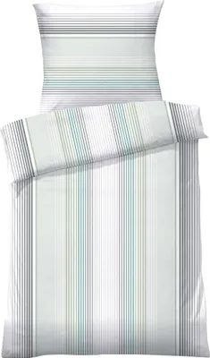Produktbild von Dyckhoff Bettwäsche jade-grün-grau 1x 135x200 cm + 1x 80x80 cm
