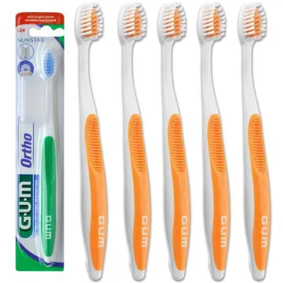 Immagine prodotto di Spazzolino GUM Ortho – ortodontico – morbido – 5 pezzi