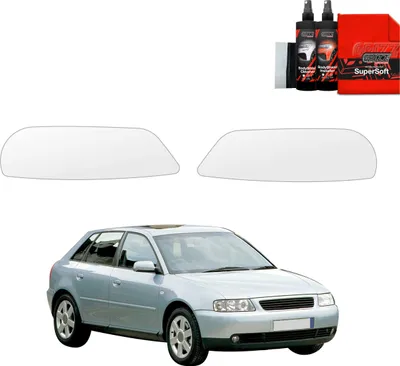 Produktbild von 2in1 Schutzfolie für Scheinwerfer - Audi A3 8L Hatchback 5D (1999-2003) Grizz Protector