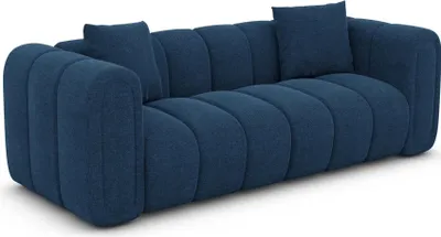 Produktbild von Strukturstoff 2-Sitzer Couch Amoria Dunkelblau