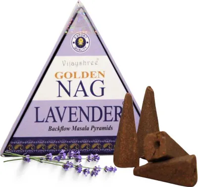 Immagine prodotto di Bastoncini d'incenso Golden Nag Jumbo Backflow - Lavanda