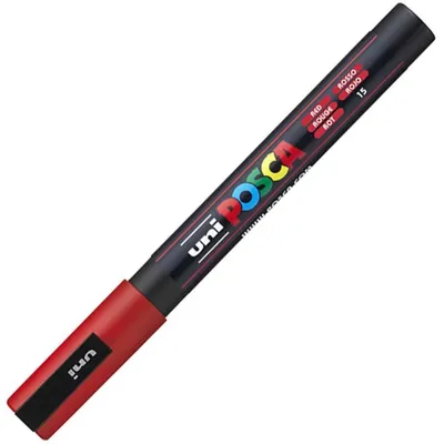 Obrázok produktu pre Posca unikátny popisovač PC-3M 0,9-1,3 mm červený