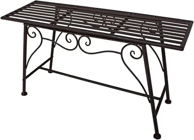Imagen del producto de Banco de jardín Silecomplaza, 83 x 27 x 45 cm, color antracita