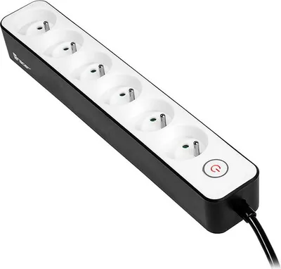Produktbild von TRACER Steckdosenleiste TRACER Zebra 1,5 m (6 Steckdosen)