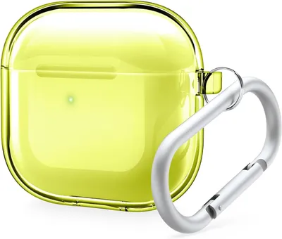 Produktbild von Elago Clear Hang Case für AirPods 4 Neongelb