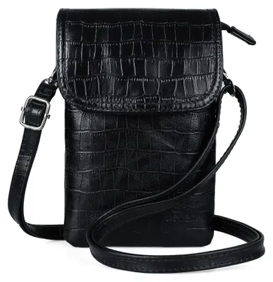 Produktbild von Echt Leder Damen Umhängetasche - Kompakte Handtasche für Smartphone