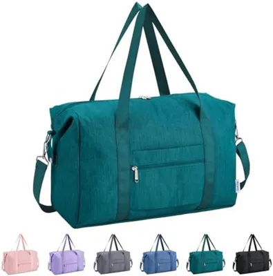 Produktbild von PolkaHome® Falthandgepäcktasche – wasserabweisend, 20L, Türkis