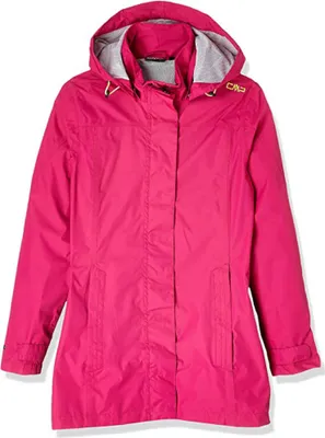 Produktbild von CMP Damen Regenjacke mit abnehmbarer Kapuze pink 36