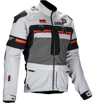 Zdjęcie produktu dla Tekstylna kurtka motocyklowa Leatt ADV Rally 5.5, jasnoszary/ciemnoszary/czarny, L