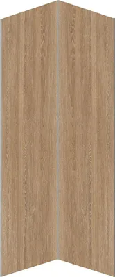 Produktbild von 2er-Set Aluminium-Duschwandpaneele in Holzoptik mit Profilen - 2 x B 90 x H 210 cm - ENEKO