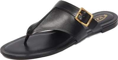 Produktbild von G5258 infradito donna TOD'S black leather sandals woman