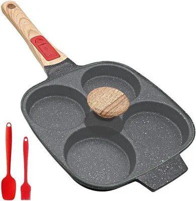 Obrázok produktu pre 21 cm indukčná panvica z hliníka, čierna