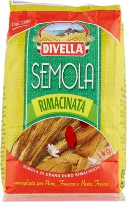 Obrázek produktu pro Divella Semola, Semolinová mouka, 1 kg, Store away from heat sources and sunlight and avoid humid environments., Itálie, 341 kcal, 1448 kJ