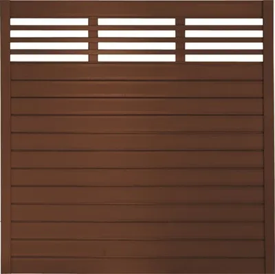 Produktbild von Zaun Hauptelement Konsta Style 180 x 180 cm braun