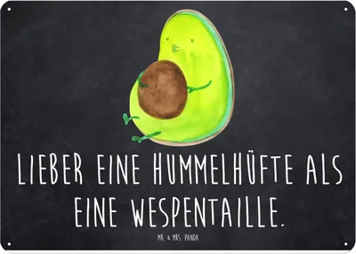 Produktbild von Mr. & Mrs. Panda tafel Avocado Pfeifen DIN A4 - Kreidetafel - Geschenk, Ernährung, Retro Blechschild, Türschild, Schild, wandtafel, Schwanger, Diät, Wandbild, Abnehmen