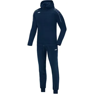 Produktbild von JAKO Unisex Trainingsanzug Polyester Classico mit Kapuze, Farbe:marine, Größe:S