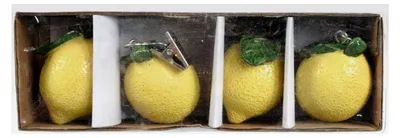Produktbild von Tischdeckenbeschwerer Zitrone 16x5x4cm Keramik 4er Set