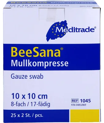 Obrázek produktu pro Mullkompr Ster 8f 10x10cm, 25X2 ks KOM