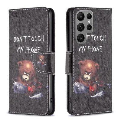 Produktbild von Für Samsung Galaxy S24 Ultra Kunst-Leder Book Handy Tasche Motiv 1 Hülle Etuis Schutz