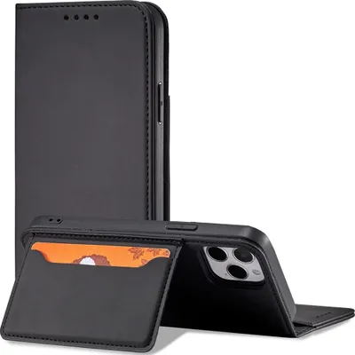 Produktbild von Magnet Kartenetui Für Iphone 12 Pro Max Card Wallet Case? Stand Schwarz