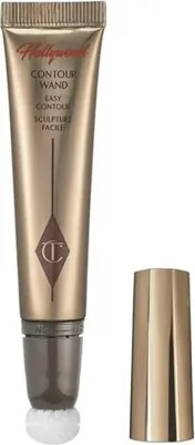 A Charlotte Tilbury Hollywood Contour Wand product with its cap off, shown against a white background.
