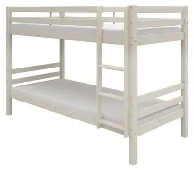 Obrázek produktu pro Dětská palanda ANDO, rozdělitelná, bílá, z masivního dřeva, rozměry 2 x 90x200 cm, s roštami