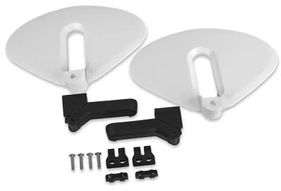 Obrázok produktu pre POLISPORT Retractable Footrests + Protections Guppy Junior Light Grey Guppy Junior