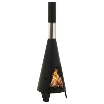 Immagine prodotto di Stufa da giardino con attizzatoio 38x38x122 cm in acciaio