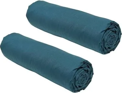 Produktbild von Spannbettlaken 2er Pack TODAY Essential, 140 x 190 cm, 2 Personen, 100% Baumwolle, Pfau