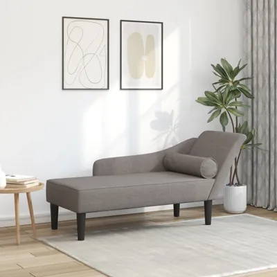 Obrázek produktu pro Maison Exclusive – lehátko s polštářem, látka v barvě taupe
