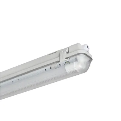 Zdjęcie produktu dla Oprawa LED do pomieszczeń wilgotnych, 60 cm, 1 świetlówka T8 o mocy 7,5 W, barwa światła 840 (biała neutralna, 4000 K), stopień ochrony IP65, z czujnikiem