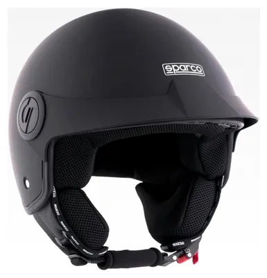 Produktbild von Demi-Jet Helm mit Visier für Motorräder in Mattschwarz, Größe XS