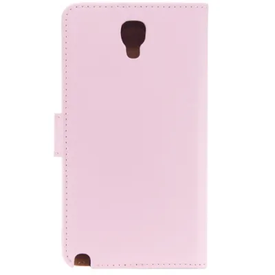 Produktbild von Book Case Handyhülle für Samsung Galaxy Note 3 Neo Pink Leder 4250710552818