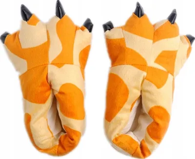 Produktbild von Zolta Plüsch Hausschuhe für Herren - Pantoffelnmit Tiere - Flauschige kuschel Slippers - Lustige warme Puschen für Winter - Giraffe - 40-46