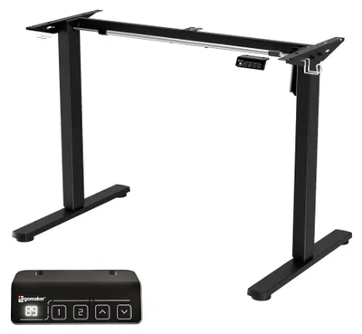 Höhenverstellbares Stehpult-Gestell, 73-118 cm, Schwarz