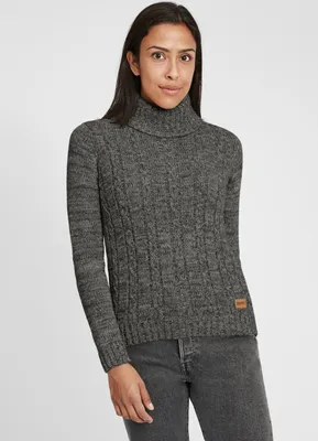 Produktbild von OXMO OXPhilipa Damen Rollkragenpullover Pullover mit Rollkragen 100% Baumwolle Regular fit