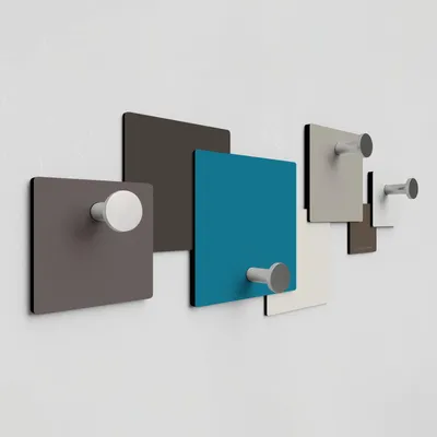 Immagine prodotto di Giallobus - 01 - Tacto - Giallobus - 60L x 25l cm - Attaccapanni da parete e ganci - Legno Mdf + Alluminio