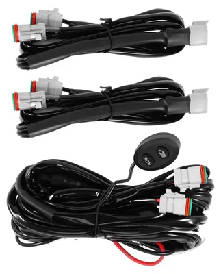 Immagine prodotto di Kit di cablaggio e interruttore per luci LED RGB - Set di cavi con interruttore - Adatto per lampade da 9 a 18 cm