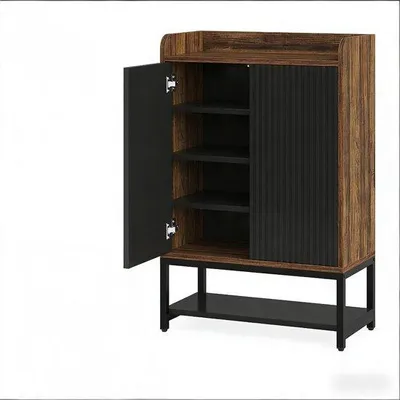 Produktbild von Vrijstaande Holzgarderobe 3 Türen