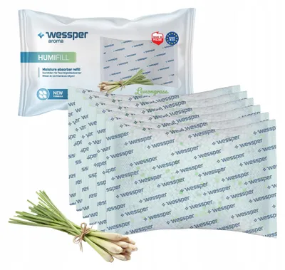 Produktbild von Wessper 6x Nachfüllpackung Luftentfeuchter 250g Zitronengras