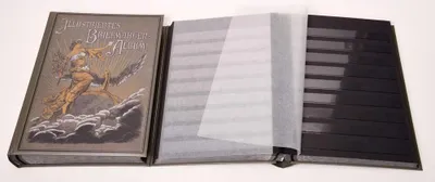 Produktbild von Briefmarkenalbum Einsteckalbum 60 schwarze Seiten Nostalgie-Album "Viktory"