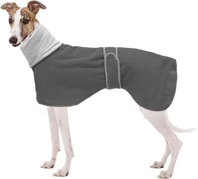Image de Manteau d'hiver pour chien - Taille XL - Polaire - Réfléchissant - Doublé - Gris