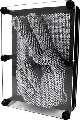Image de Pronett XR349 Empreintes en acier Pin art grand format XXL gris