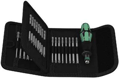Produktbild von Kraftform Kompakt 62  Schraubendrehersatz  1/4" (inkl. Steckgriff, mit Falttasche)