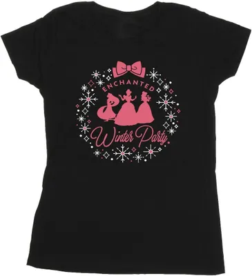 Produktbild von Disney - "Princess Winter Party" T-Shirt für Damen BI37346 (S) (Schwarz)