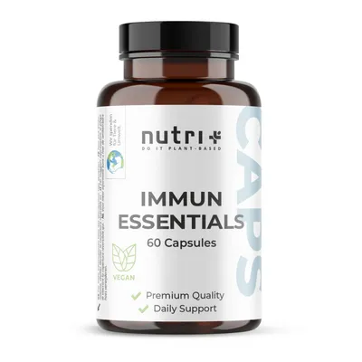Produktbild von nutri+ Immun Essentials Kapseln - A-Z Multivitamin Präparat - 60 vegane Kapseln