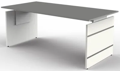 Immagine prodotto di Scrivania Form 4, regolabile manualmente in altezza, grafite, dimensioni piano d'appoggio:180 x 80 cm