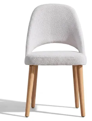 Produktbild von Moderner Stuhl mit Eichenbeinen und weichem, skandinavischem Design