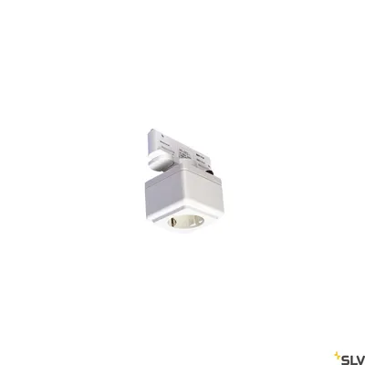 Produktbild von SLV 1001525 EUTRAC Schienen Steckdose verkehrsweiss