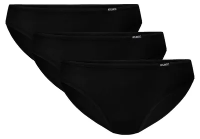 Produktbild von Sportliche Damen Slips Atlantic aus Baumwolle in Schwarz L